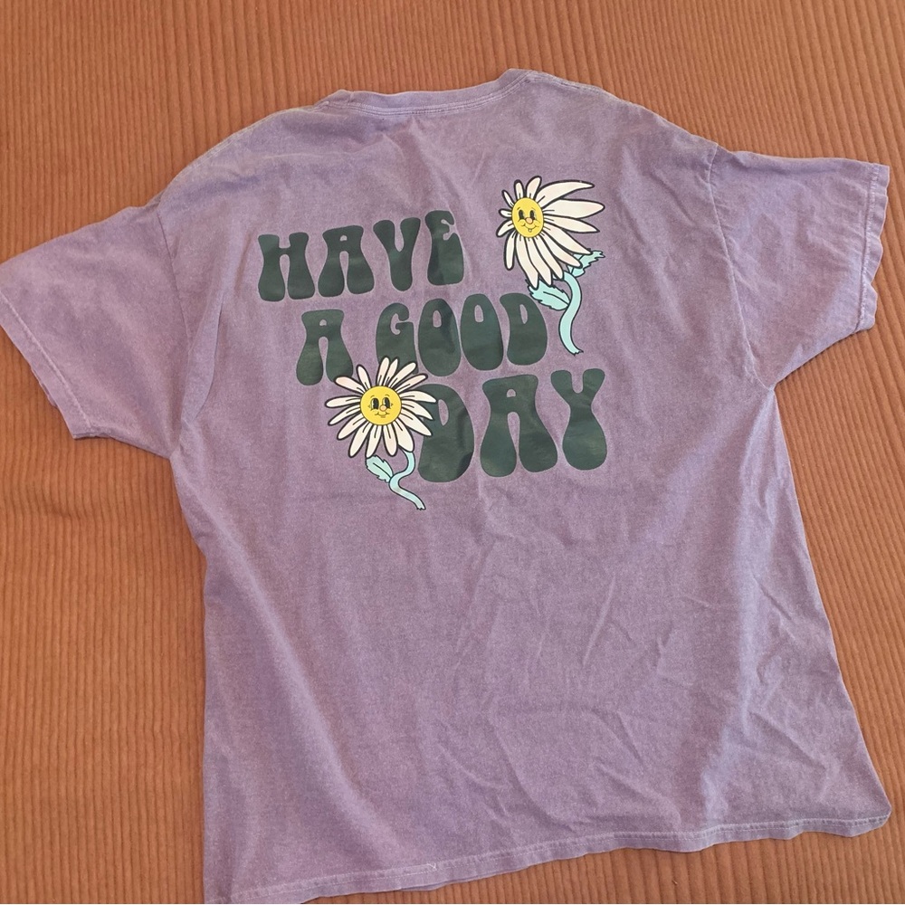 Purple Retro Graphic Short Sleeve Tee